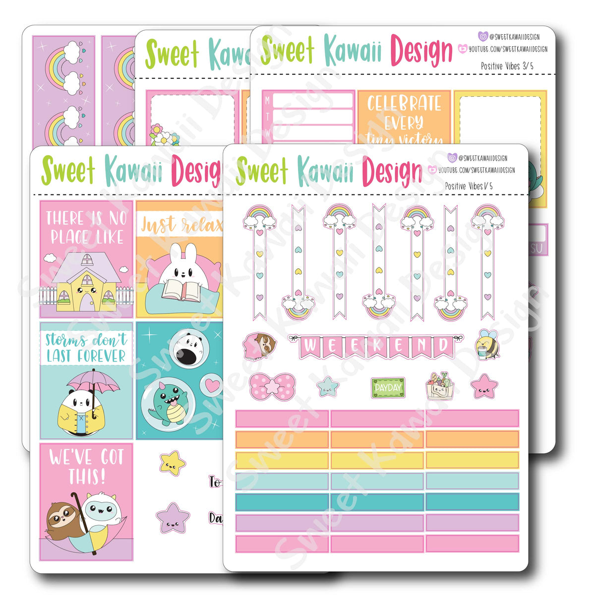 Weekly Kit - Anti Stress Sweet Kawaii Design You may also receive a special  surprise if you place your order today